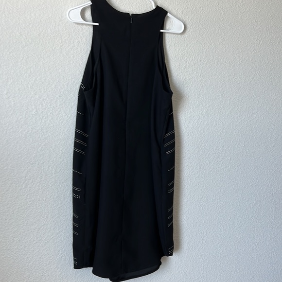 Gap Sleeveless Black Sheath Dress w/silver stud/bead detailing Size Large - Picture 5 of 7